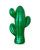 Sculpture en résine cactus moyen verre - 54x35x26 cm